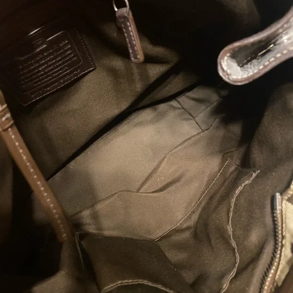 SOLD ON MERCARI Coach Soho Pleated signature North South Tote - Picture 8 of 9